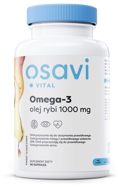 Osavi - Omega-3 Fiskolja, 1000 mg (60 kapslar) | Vitaminer och MineralerOmegas - EFA - CLA - oljorOmega och fiskolja | Apoteka