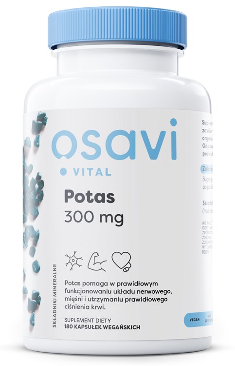 Osavi - Kalium 100 mg, 180 kapslar | Vitaminer och MineralerVissa mineralerKalium | Apoteka