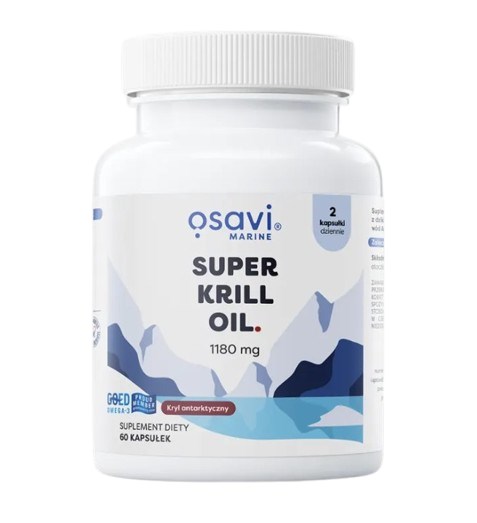 Osavi - Super Krillolja Marine, 1180 mg, 120 kapslar | Vitaminer och MineralerOmegas - EFA - CLA - oljorKrilloljaAstaxantin | Apoteka