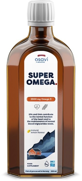 Osavi - Super Omega, 2900 mg, naturlig citronsmak, 250 ml | Vitaminer och MineralerOmegas - EFA - CLA - oljorOmega & Näringsoljor | Apoteka