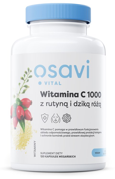 Osavi - Vitamin C 1000 med Rutin & Nypon, 120 kapslar | Vitaminer och MineralerVissa vitaminerVitamin C | Apoteka