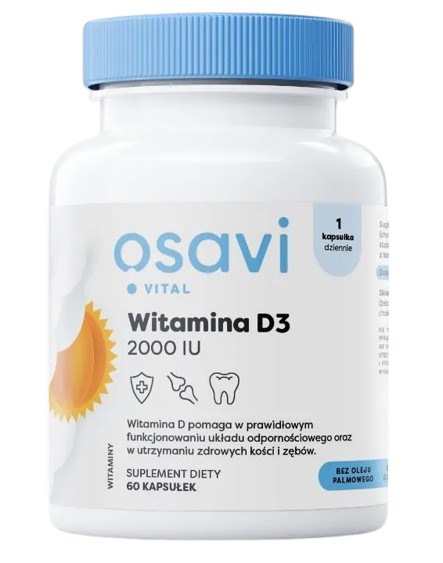 Osavi - Vitamin D3, 2000 IU, 60 kapslar | Vitaminer och MineralerD-vitamin | Apoteka