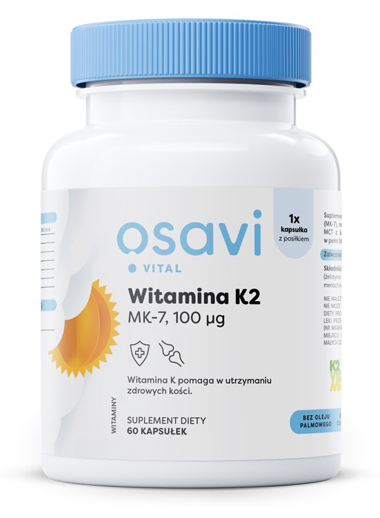 Osavi - Vitamin K2-MK-7, 100 mcg, 60 kapslar | Vitaminer och MineralerK-vitamin | Apoteka