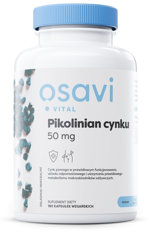 Osavi - Zinkpikolinat, 50 mg (180 kapslar) | Vitaminer och MineralerVissa mineralerZink | Apoteka