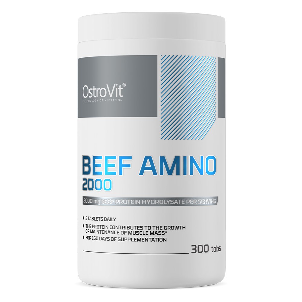 OstroVit - Beef Amino 2000 mg, 300 tabletter | Vitaminer och MineralerAminosyror och BCAAProteiner | Apoteka