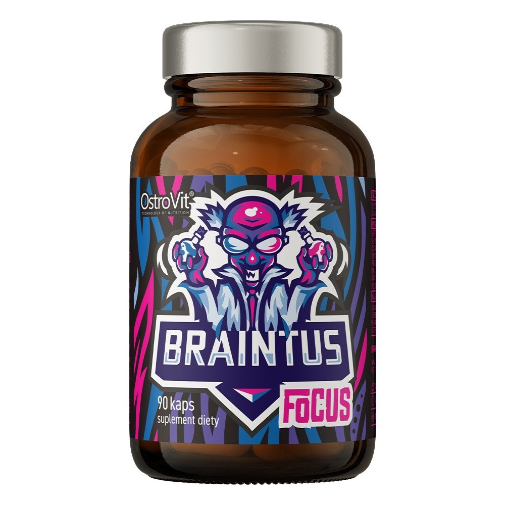 OstroVit - Braintus Focus, 90 kapslar | Vitaminer och MineralerMental fokus och minneAshwagandhaGuaranaRhodiolaL-tyrosin | Apoteka