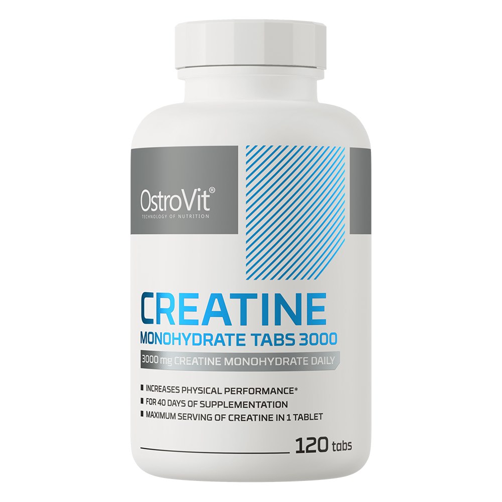 OstroVit - Kreatinmonohydrat, 3000 mg, 120 tabletter | Vitaminer och MineralerKreatintillskottKreatinmonohydrat | Apoteka