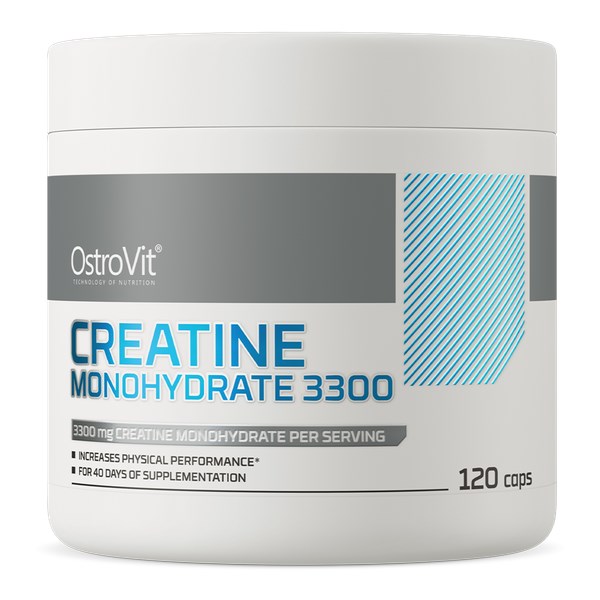 OstroVit - Kreatinmonohydrat, 3300 mg, 120 kapslar | Vitaminer och MineralerKreatintillskottKreatinmonohydrat | Apoteka