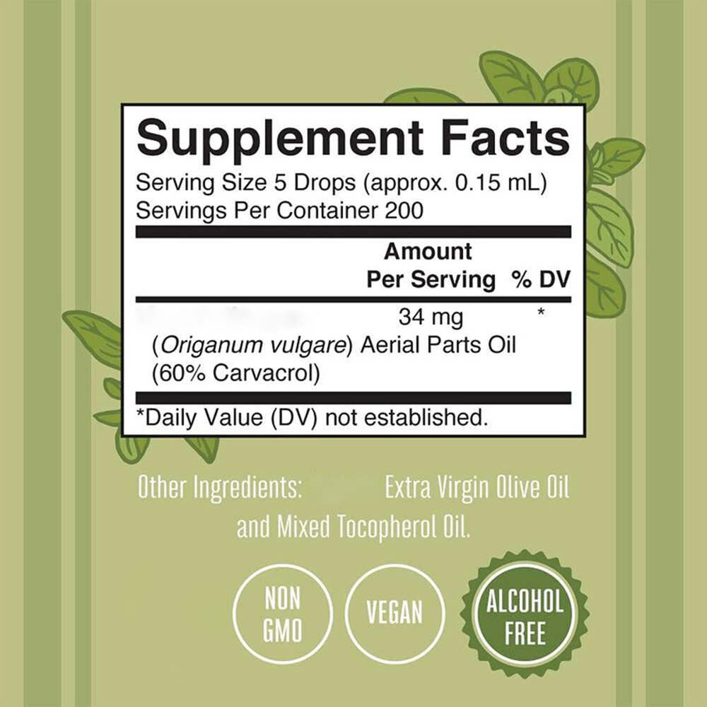 MaryRuth Organics - Ekologisk Oreganoolja, Flytande Droppar, 30 ml - Bild 4