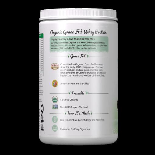 Garden of Life - Ekologiskt vassleprotein, gräsbetat, chokladkakao - 396 g - Bild 3