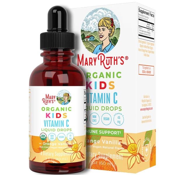 MaryRuth Organics - Ekologiska C-vitamindroppar för barn, apelsin vanilj - 60 ml | Veganska produkterHälsa och välbefinnandeHälsokostBarns hälsaVitamin C | Apoteka