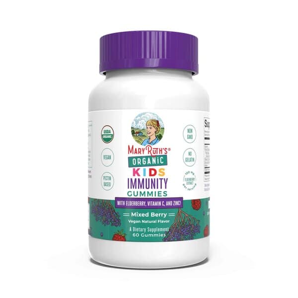 MaryRuth Organics - Ekologiska Immunförsvarsgummier för Barn, Blandade Bär - 60 gummier | ImmunförsvaretHälsokostBarns hälsa | Apoteka