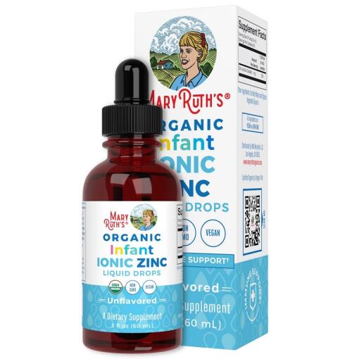 Økologiske Ioniske Zink Dråber til Spædbørn - 60 ml