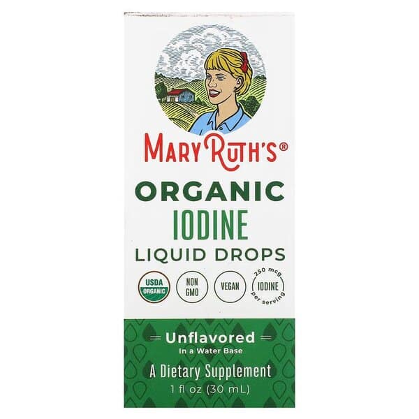 MaryRuth Organics - Ekologiska Joddroppar, 30 ml | Vitaminer och MineralerVeganska produkterHälsokostJod | Apoteka