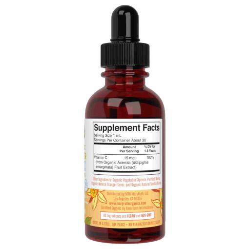 MaryRuth Organics - Ekologiska D3+K2 Vitamin Droppar för Småbarn, 30 ml - Bild 3