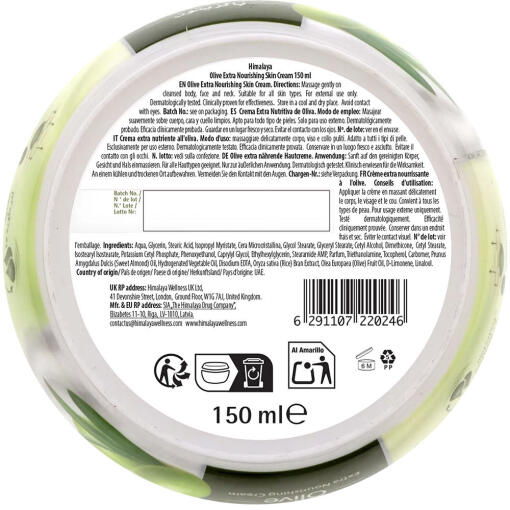 Himalaya - Extra Närande Olivkräm, 150 ml - Bild 2