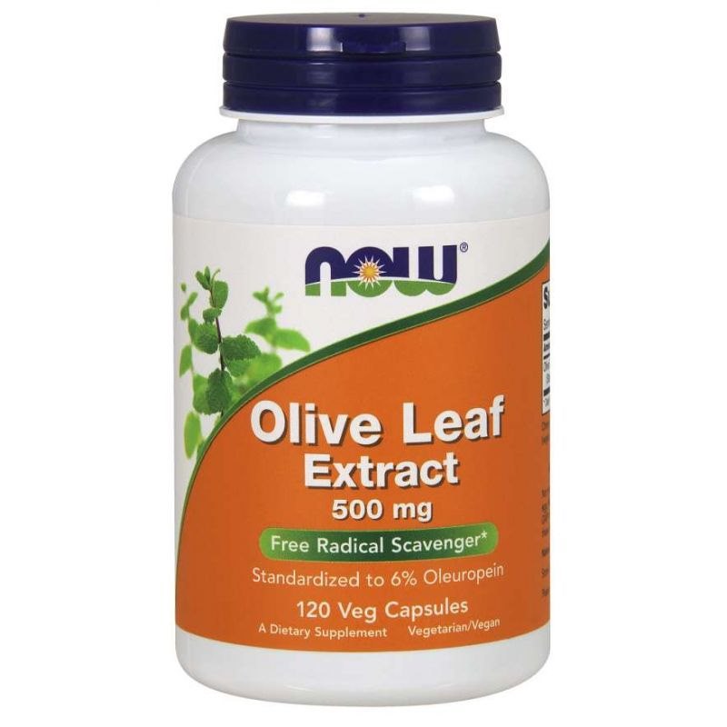 NOW Foods - Olivbladsextrakt, 500 mg - 120 vegetabiliska kapslar | Vitaminer och MineralerVeganska produkterHälsa och välbefinnandeHälsokostÖrter och växtbaserade preparat | Apoteka