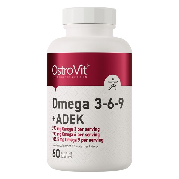 OstroVit - Omega 3-6-9 + ADEK, 60 kapslar | Nya produkterVitaminer och MineralerOmegas - EFA - CLA - oljorOmega & Näringsoljor | Apoteka