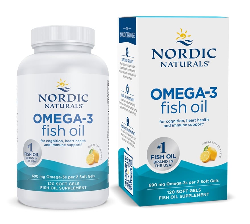 Nordic Naturals - Omega-3, 690 mg Citron, 120 kapslar | Vitaminer och MineralerHälsa och välbefinnandeOmega och fiskoljaHälsokostNordisk vitalitetBiohackingOmega & Näringsoljor | Apoteka