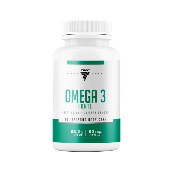 Trec Nutrition - Omega 3 Forte, 60 kapslar | Hälsa och välbefinnandeOmegas - EFA - CLA - oljorOmega och fiskoljaHälsokostOmega & Näringsoljor | Apoteka