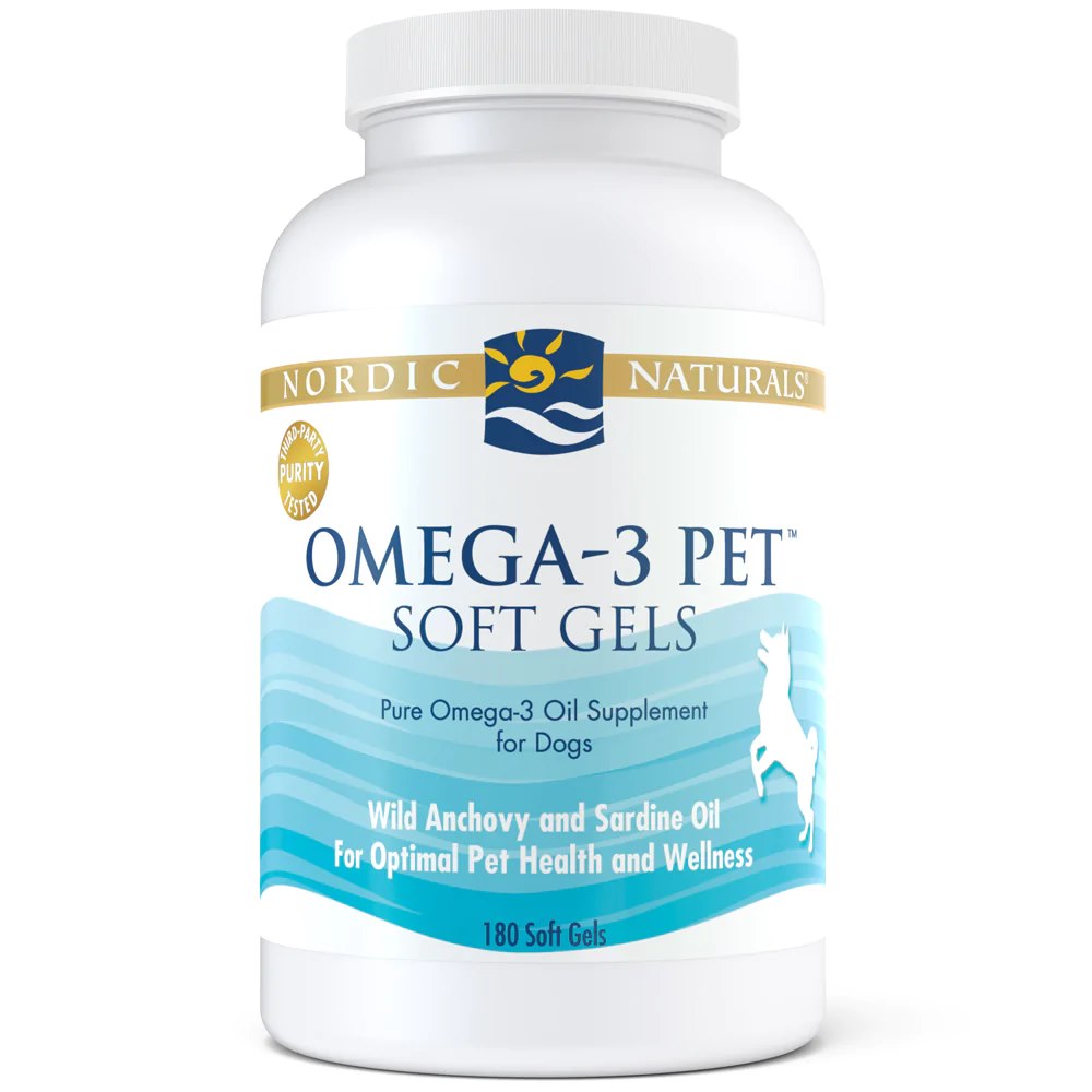 Nordic Naturals - Omega-3 Pet, 180 mjukkapslar | Hälsa och välbefinnandeOmega och fiskoljaHälsokostKosttillskott för husdjurNordisk vitalitetBiohacking | Apoteka
