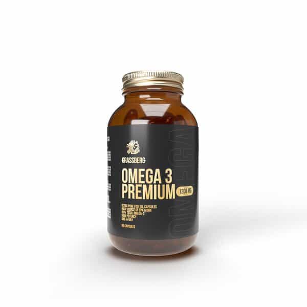Grassberg - Omega 3 Premium, 1200 mg - 90 kapslar | Omegas - EFA - CLA - oljorOmega och fiskoljaHälsokostOmega & Näringsoljor | Apoteka