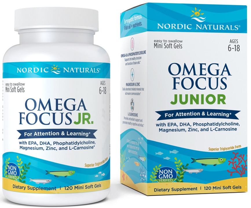 Nordic Naturals - Omega Fokus Junior, 120 mini mjukkapslar | Vitaminer och MineralerOmega och fiskoljaHälsokostBarns hälsaOmega & Näringsoljor | Apoteka