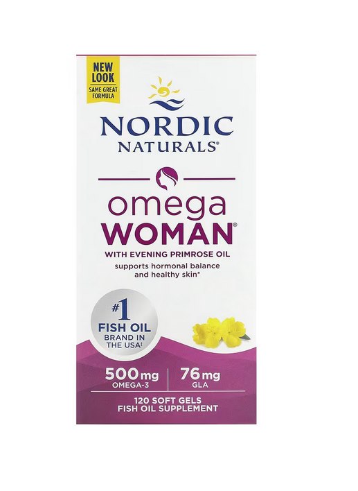 Nordic Naturals - Omega Woman, 500 mg, 120 mjukkapslar | Vitaminer och MineralerHälsa och välbefinnandeOmegas - EFA - CLA - oljorOmega och fiskoljaHälsokostNordisk vitalitetOmega & Näringsoljor | Apoteka