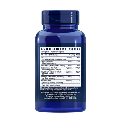 Life Extension - Only Trace Minerals, 90 kapslar - Bild 2