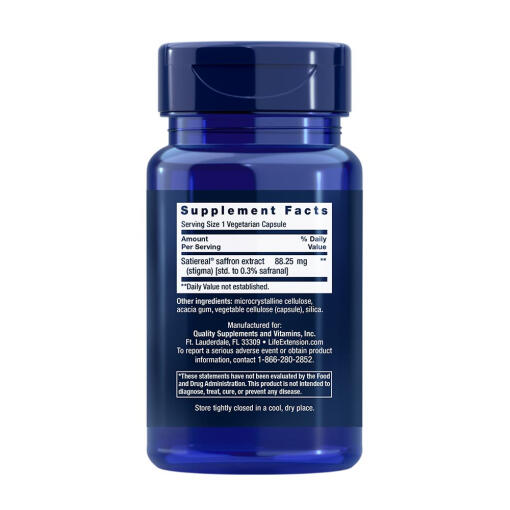 Life Extension - Optimerad Saffran, 60 kapslar - Bild 2