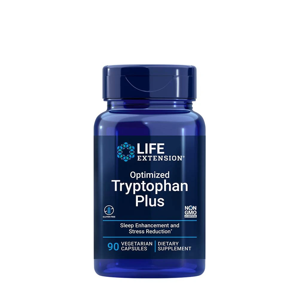Life Extension - Optimerad Tryptofan Plus, 90 kapslar | Hälsa och välbefinnandeHälsokostSömnstödFörbättra humöretL-tryptofanHumörförbättring | Apoteka