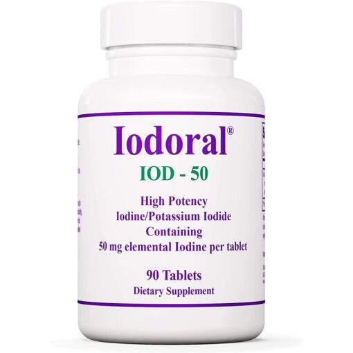 Optimox Corporation Iodoral (iodine and potassium iodide) 50mg 90 tablets