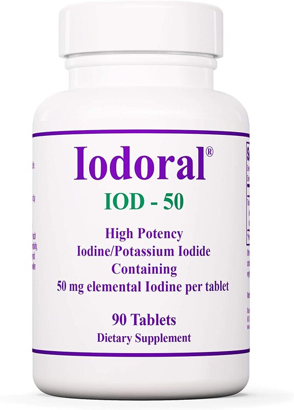 Optimox Corporation - Iodoral, jod och kaliumjodid 50 mg, 90 tabletter | HälsokostJod | Apoteka