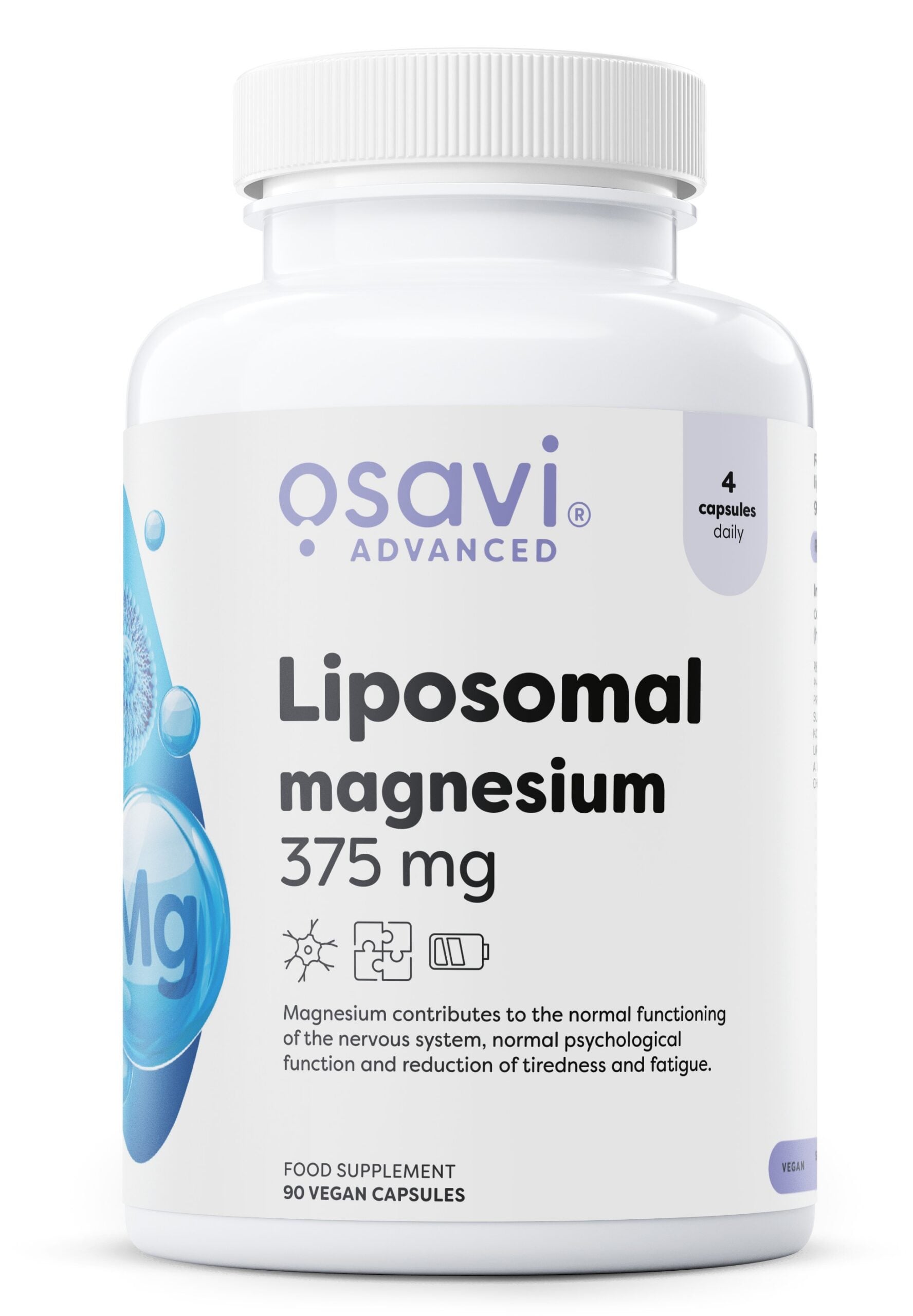 Osavi - Liposomal Magnesium, 375 mg, 90 vegankapslar | Nya produkterVeganska produkterMagnesium | Apoteka