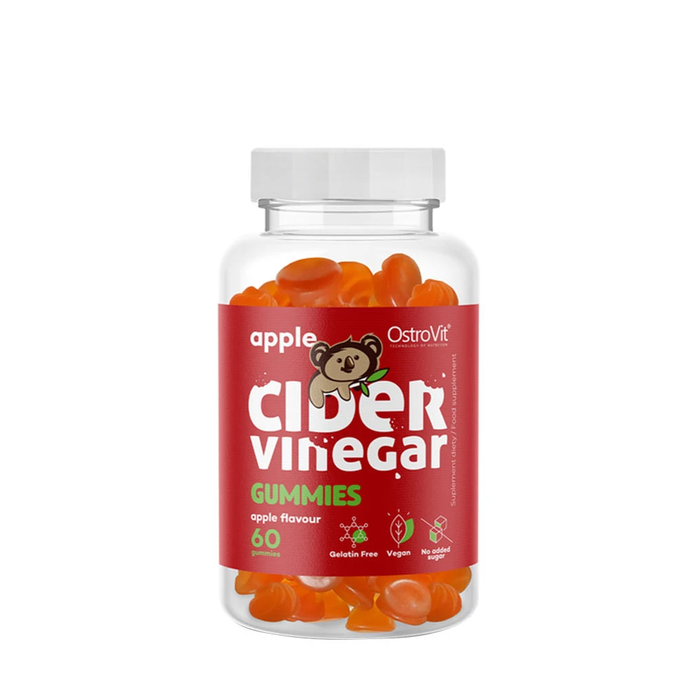 OstroVit - Äppelcidervinäger Gummies, 60 stycken | ÖrttillskottHälsokost | Apoteka