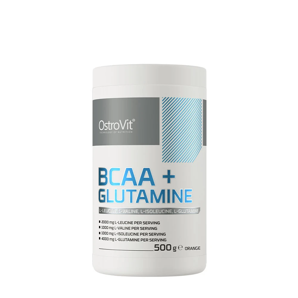 OstroVit - BCAA + Glutamin, 500 g, Apelsin | Vitaminer och MineralerAminosyror och BCAAHälsokostBCAA och EAAGlutamin | Apoteka