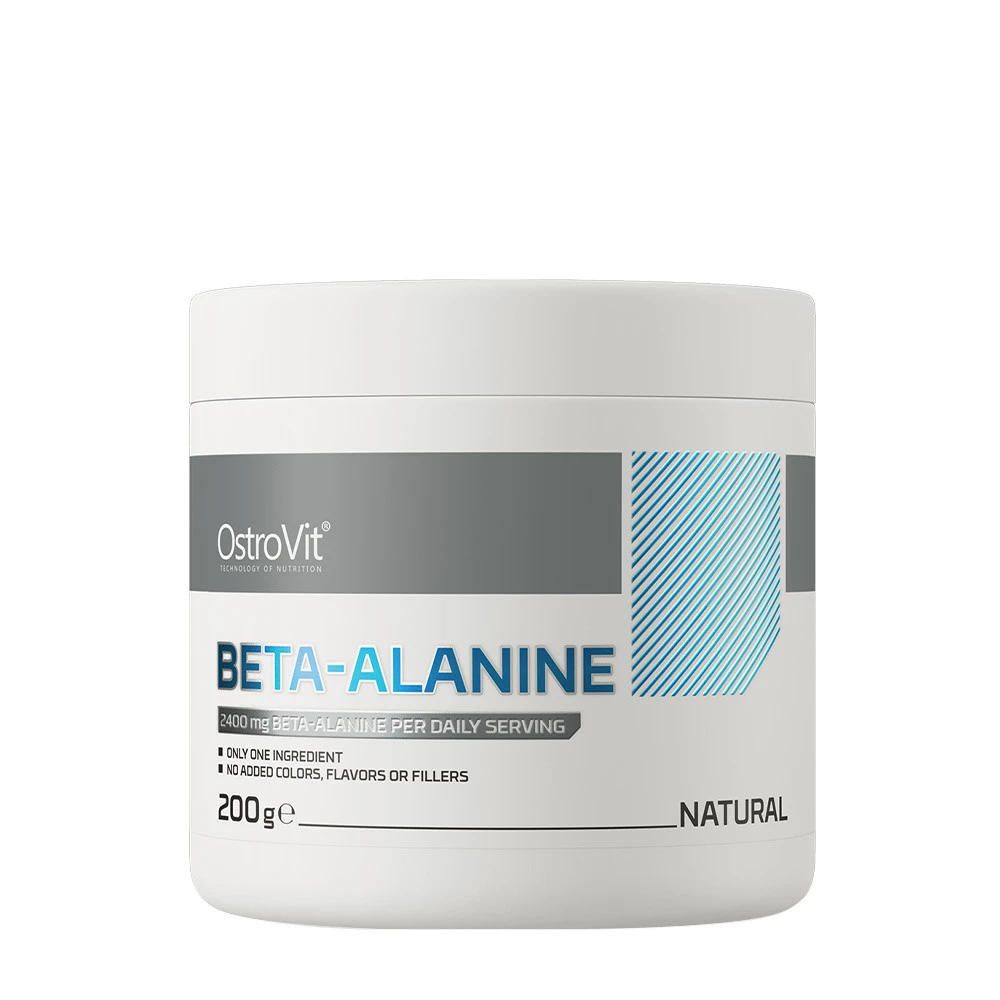 OstroVit - Beta-Alanin Pulver, 200 g, Naturlig | Vitaminer och MineralerAminosyror och BCAAAminosyrablandningarKre-Alkalyn kreatinProteinmatrisFitness och träning | Apoteka