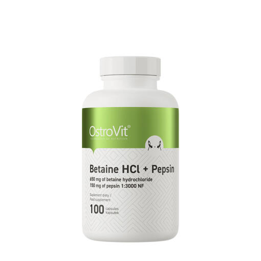Ostrovit Betaine HCL + Pepsin (100 Capsules)