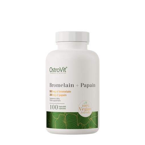Ostrovit Bromelain + Papain 100% Vege (100 Capsules)