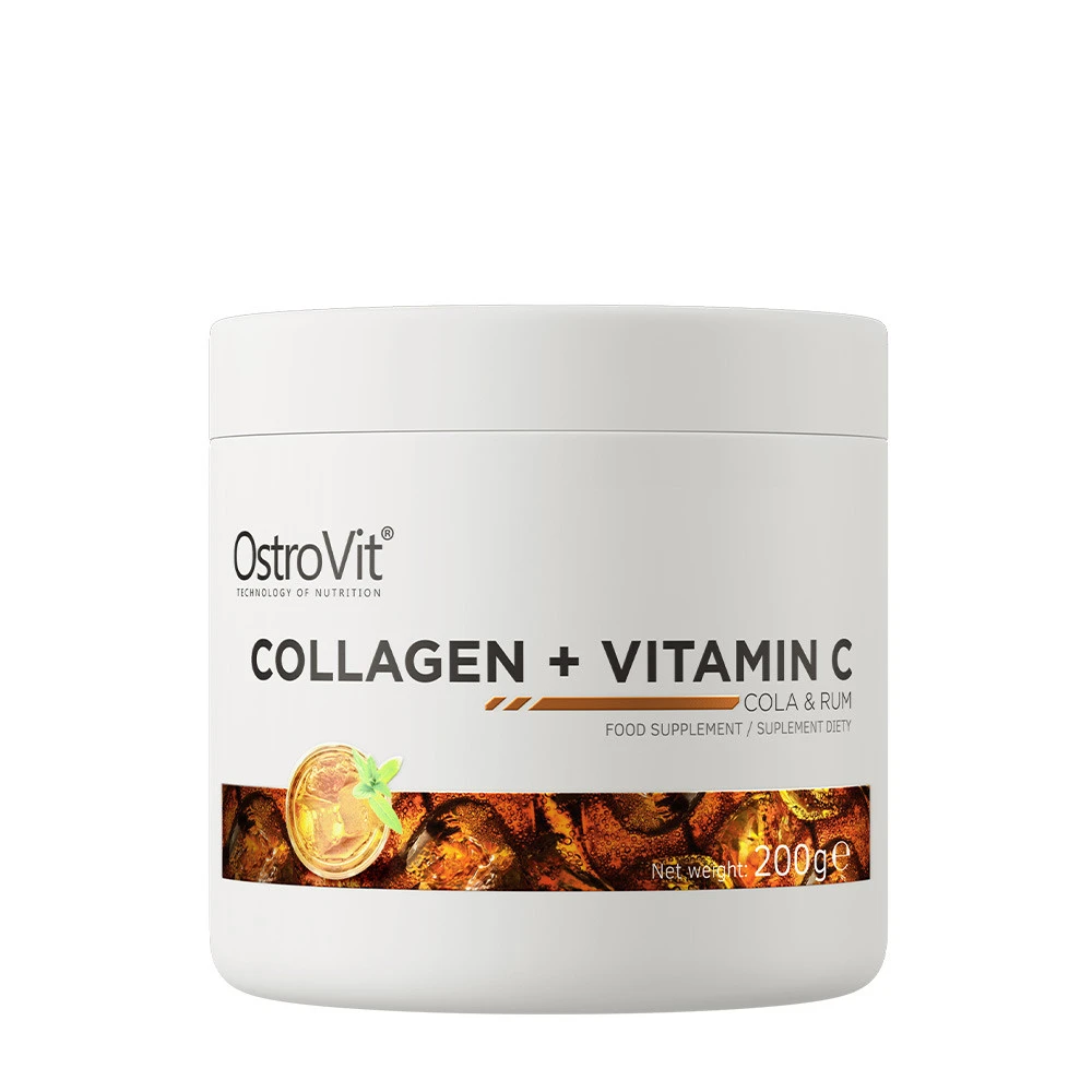OstroVit - Kollagen + Vitamin C, 200 g, Cola & Rom | Vitaminer och MineralerHälsokostKollagen | Apoteka