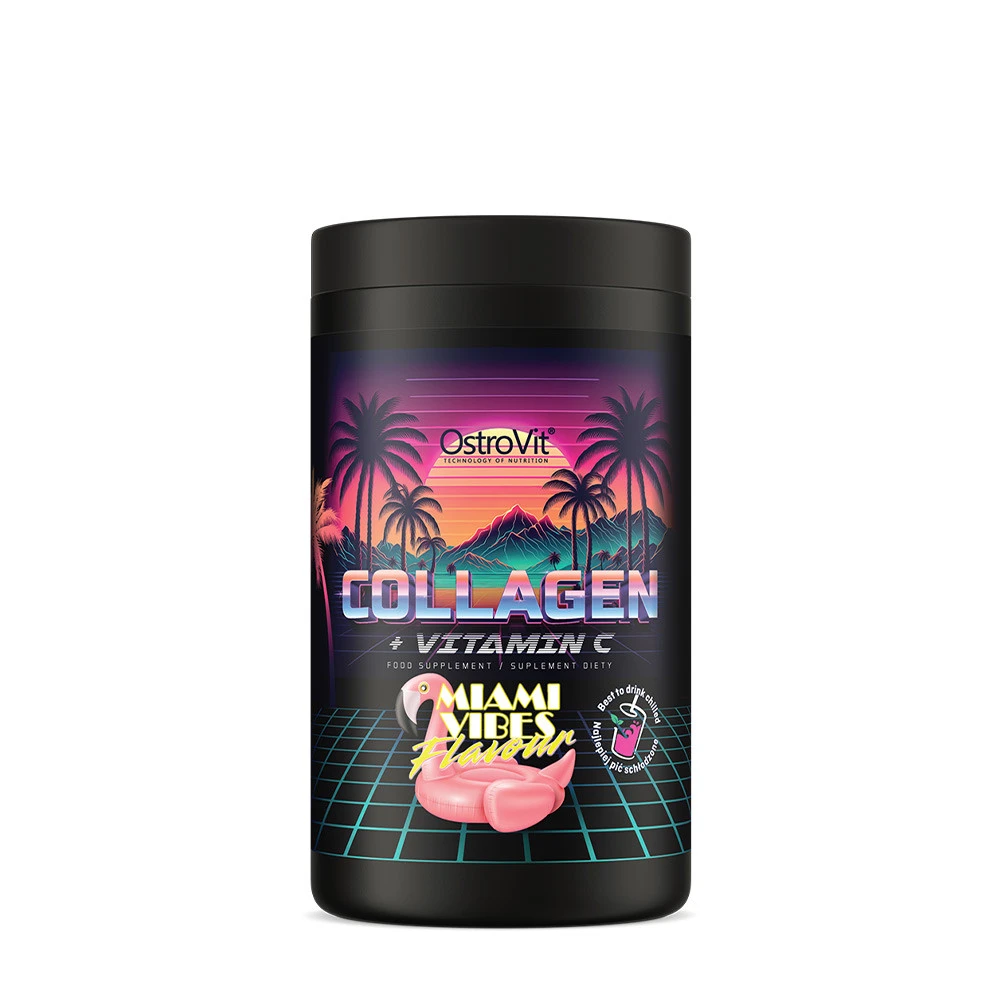 OstroVit - Kollagen + Vitamin C, 400 g (Miami Vibes) | Vitaminer och MineralerHälsa och välbefinnandeC-vitaminHälsokostKollagen | Apoteka