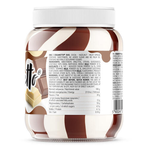 DUO milk hazelnut)