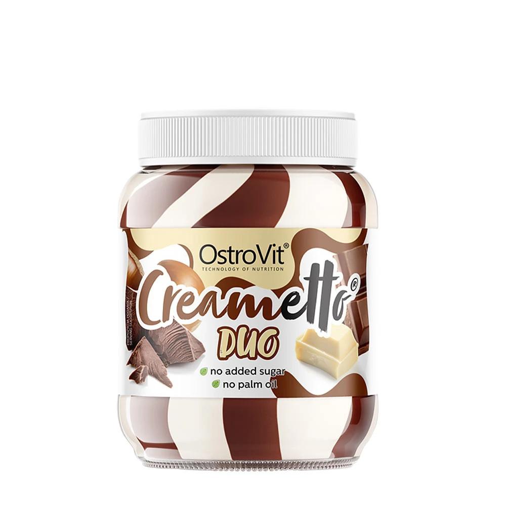 OstroVit - Creametto Duo, mjölk och hasselnöt, 350 g | Hälsokost | Apoteka
