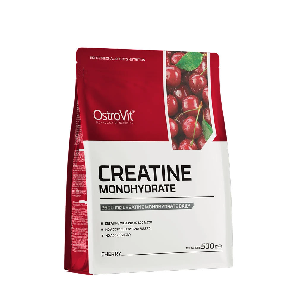 OstroVit - Kreatinmonohydrat, 500 g, Körsbär | Vitaminer och MineralerHälsokostKreatintillskottKreatinmonohydrat | Apoteka