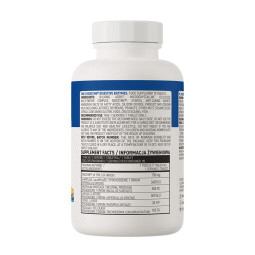 OstroVit - Digenzyme Matsmältningsenzymer, 90 tabletter - Bild 2