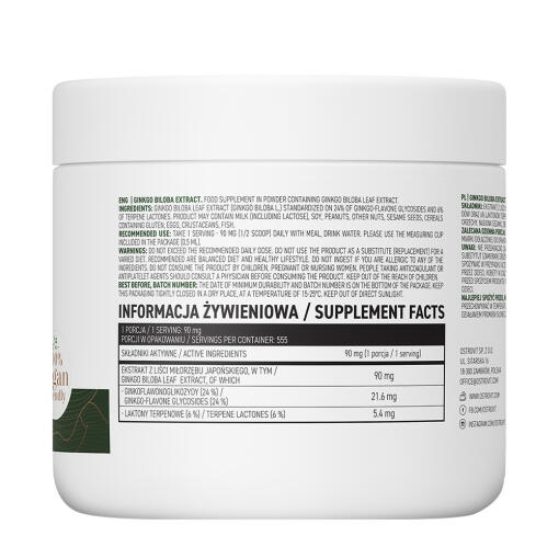 OstroVit - Ginkgo Biloba Extrakt Vege, 50 g - Bild 2