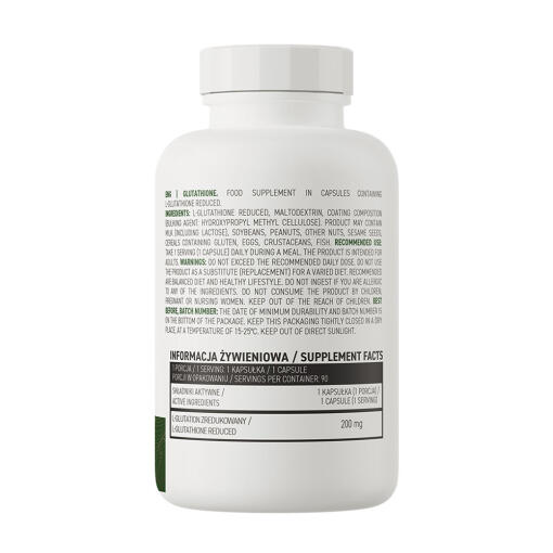 OstroVit - Glutathione Vege, 90 kapslar - Bild 2