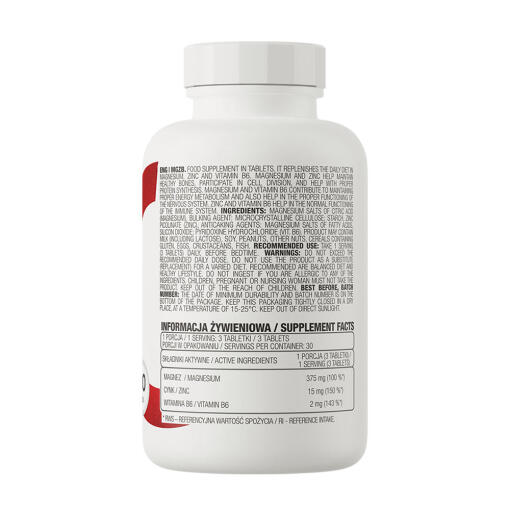 Zinc and Vitamin B6 (90 Tablets)
