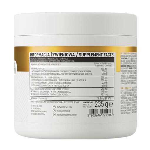 OstroVit - Omega 3-6-9, 180 kapslar - Bild 2