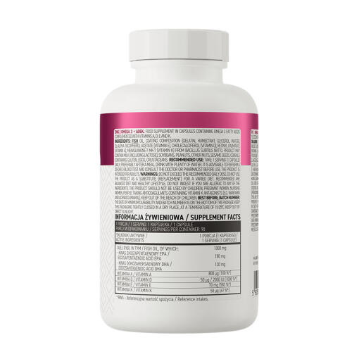 OstroVit - Omega 3 + ADEK, 90 kapslar - Bild 2